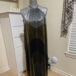 BCBC Maxazria Metallic Evening Gown